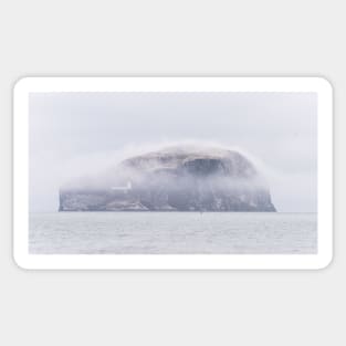 Bass Rock in mist Sticker